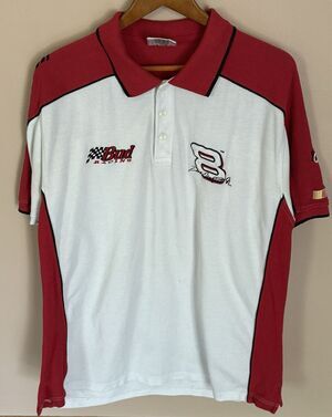 CHASE DALE EARNHARDT JR BUD #8 EMBROIDER XL COLLAR SHIRT WSHOULDER PRINT